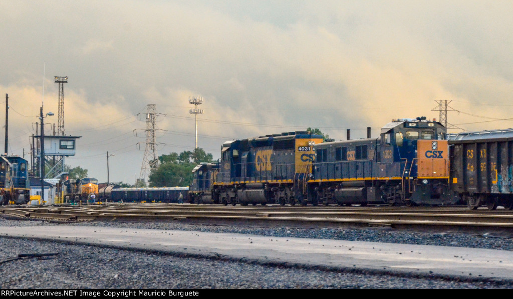 CSX Locomotives in the Yard